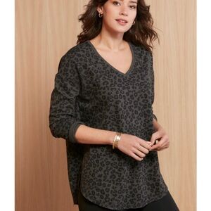 Z Supply Leopard Tunic Length Shirt XS